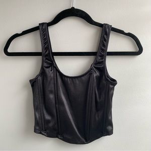 Bershka Black Corset Top